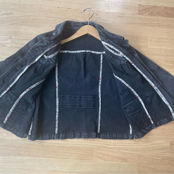 Motto Gray Black Jean Jacket Size XL In Excellent Condition - Picture 6 of 9